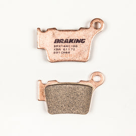 Braking Sport Sintered Brake Pad Set showing metallic brake pads with branding, designed for high-performance braking systems.