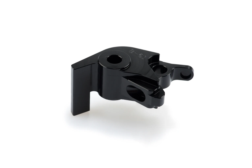 Black PUIG lever adapter clutch for motorcycles, featuring a sleek design and precise fitting for enhanced control.