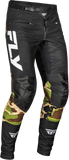 Fly Racing - Youth Rayce Bicycle Pants Black/Camo Sz 26 - 378-06026