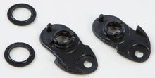 Load image into Gallery viewer, Fly Racing Trekker ratchet plate set, helmet accessories with metal plates and screws, designed for helmet adjustment and secure fit.