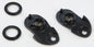 Fly Racing Trekker ratchet plate set, helmet accessories with metal plates and screws, designed for helmet adjustment and secure fit.