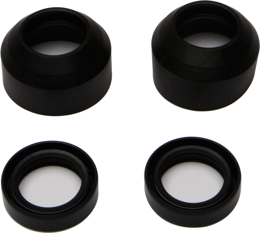 All Balls Fork and Dust Seal Wiper Kit for engine, model 22-56107, with rubber seals and metal components on a clean surface.