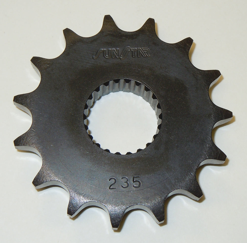 Sunstar 16-tooth front CS sprocket for Yamaha off-road bikes, 428 chain compatibility, durable metal construction