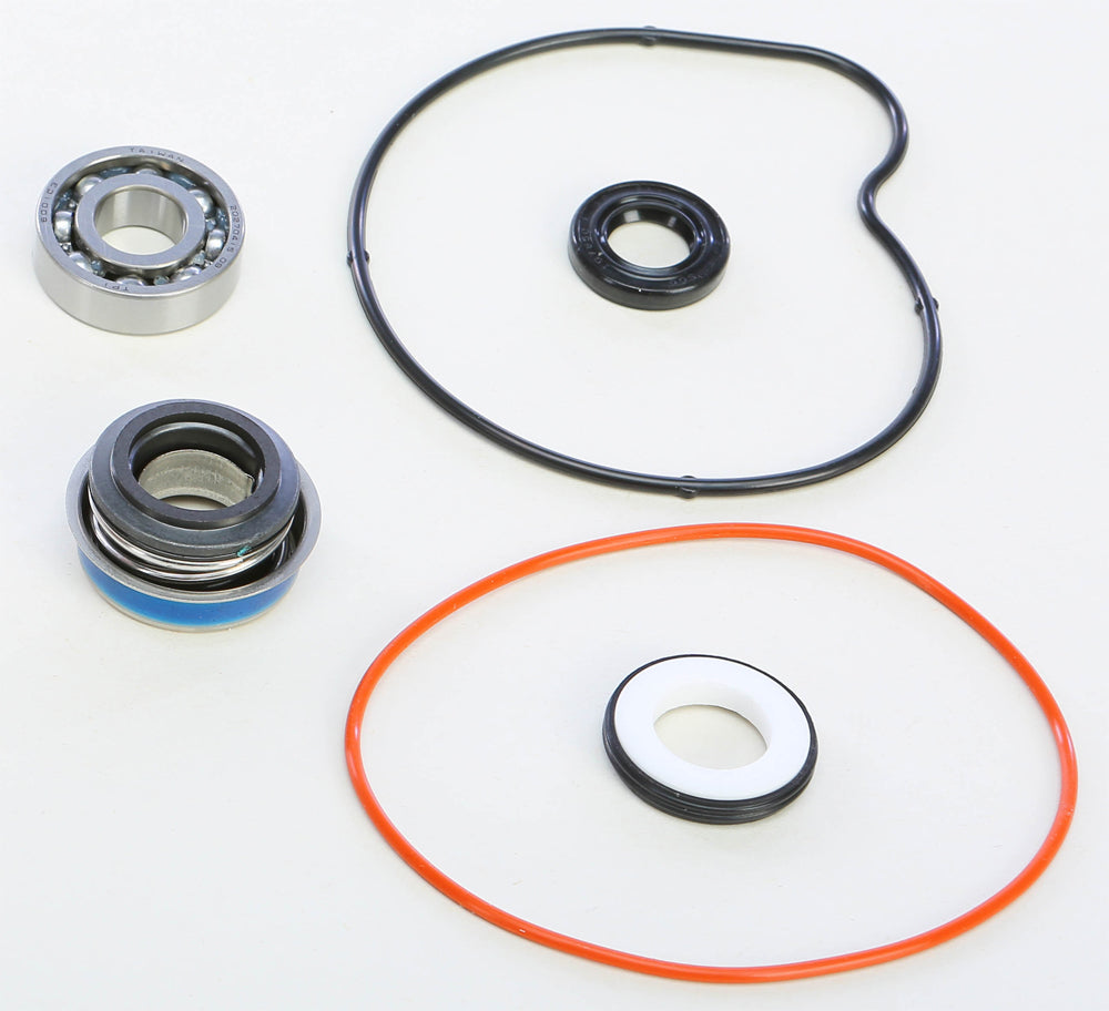 Hot Rods Water Pump Kit for Yamaha Raptor 660 (2001-2005) engine, featuring pump components and mounting hardware.