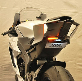 New Rage Cycles Fender Eliminator for Yamaha Yam 565-0104, close-up of the black body part with mounting details.