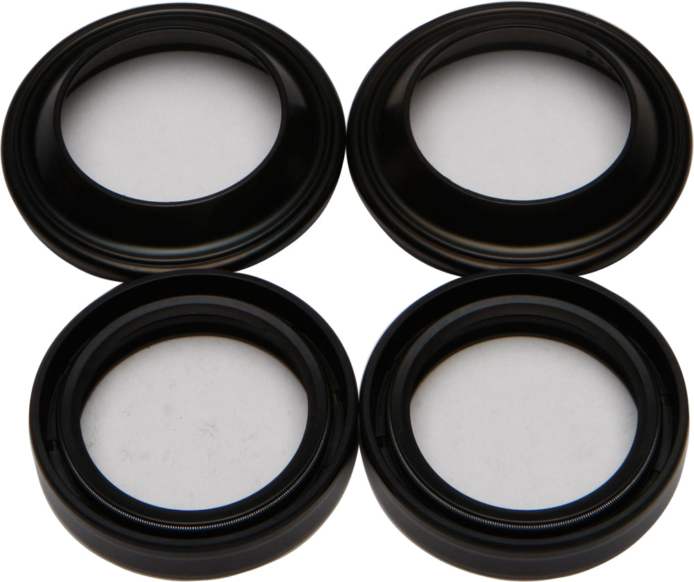 All Balls suspension fork and dust seal wiper kit for motorcycle forks, including seals and wipers with packaging.