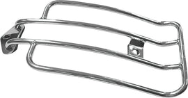 HardDrive Solo luggage rack in chrome for 1991-2005 Harley FXD motorcycles, durable rack with sleek chrome finish.