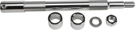 HardDrive front axle kit for Harley FLH and FLT models 2008 and up, with axle components shown in the image.