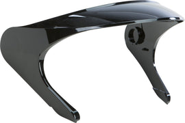 Fly Racing Tourist Peak Black motorcycle helmet with visor and ventilation, shown on a neutral background.