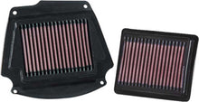 Load image into Gallery viewer, K&amp;N Air Filter 771602 for vehicle engine, featuring a black rectangular design with pleated filtration media