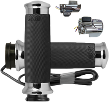 Charger l'image dans la galerie, Custom Contour Heated Chrome Twist Grip