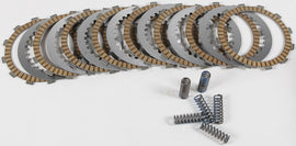 Hinson clutch kit for Yamaha YFM250 Raptor 2008-2013, showing clutch components and parts in a detailed view