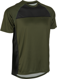 Fly Racing Super D jersey in Dark Forest Heather, large size, lightweight motocross jersey with breathable fabric.