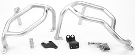 GIVI engine guards Hon 270-6497, black protective braces for motorcycle engine, mounted on bike with visible mounting points.