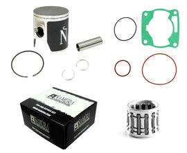 Namura top end kit with ceramic composite piston for Yamaha 185-40802B, including piston, rings, and components.