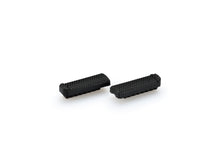 Load image into Gallery viewer, PUIG Racing spare rubber footpegs for motorcycle foot controls, black rubber with textured surface for grip.
