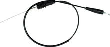 Load image into Gallery viewer, Motion Pro black vinyl throttle cable 70-3054 for motorcycle control lines, featuring a durable, flexible design with metal fittings.