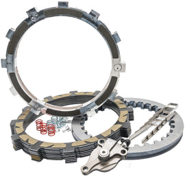 Rekluse Radius X clutch for Kawasaki, close-up view showing the clutch plate and mechanical components.