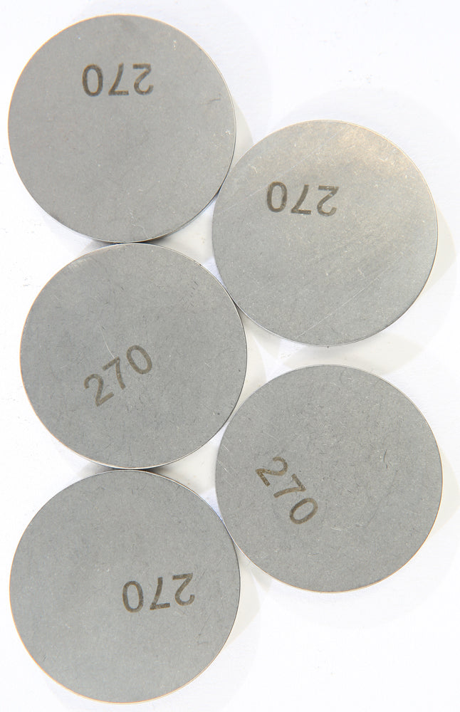 K&L engine valve shims, 2.70mm x 29.5mm, set of 5, for precise valve adjustments