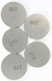 K&L engine valve shims, 2.70mm x 29.5mm, set of 5, for precise valve adjustments