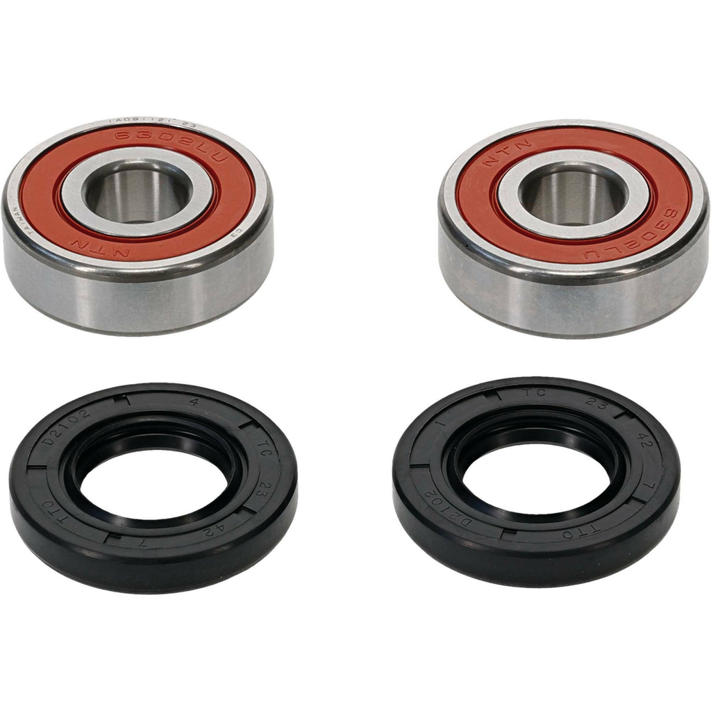 Pivot Works Drive Wheel Bearing Kit Premium 22-51317P with bearings and seals for motorcycle wheel assembly.