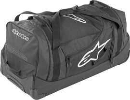 Alpine Star Komodo Bag in black and white with adjustable straps and multiple compartments, designed for casual and outdoor use.