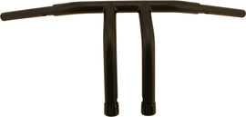 HardDrive 1.25-inch Fat Tiller-Bar with 10-inch rise in satin black, bicycle handlebar for mountain or road bikes.