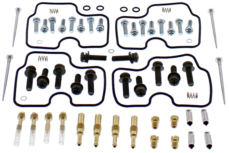 All Balls carburetor rebuild kit 141-8782 with gaskets and components for intake, carburetor, and fuel system repair.