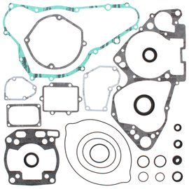 Vertex Complete Gasket Set with Oil Seals, includes gaskets and seals for engine maintenance, displayed on a white background.