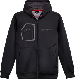 Alpine Star Convex Tech Fleece in black, XL size, featuring a soft, textured fleece fabric and a modern, athletic fit.