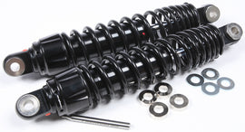 HardDrive Monotube Shock Absorber for Harley FXR 12.5 inch, model HD 890-01042, showing the black shock with mounting hardware.