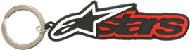 Alpine Star Blaze key fob in black and red with branded logo, accessory keychain for automotive or motorcycle use.