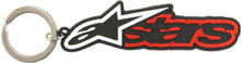 Load image into Gallery viewer, Alpine Star Blaze key fob in black and red with branding, accessory designed for motorcycle or bike enthusiasts.