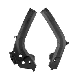 Polisport Plastics black frame protector for body, showing durable plastic protection for motorcycle or bike frames.