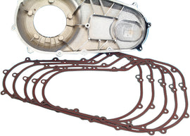 Set of five James Gasket primary cover beaded gaskets for 6-speed touring motorcycles, part number 34901-07.