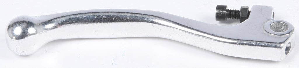 Silver Fire Power Brake Lever for motorcycles, showing a close-up of the 56-2355 model with ergonomic design and mounting details.