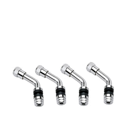 Fire Power Fire Power Valve Stems 45 Degree Bottom Mount, set of 4, for tire and wheel applications, durable and reliable.