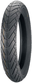 Bridgestone Exedra G525 front motorcycle tire 110/90-18 bias tubeless for enhanced grip and durability.
