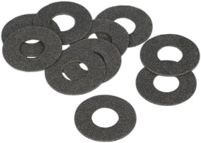 James Gasket shift stud boss gasket for 4-speed Sportster, showing the gasket's rubber seal and metal mounting features.