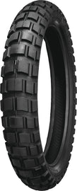 Shinko 804 Dual Sport front motorcycle tire 120/70R19 with 60H radial construction, displayed mounted on a wheel.