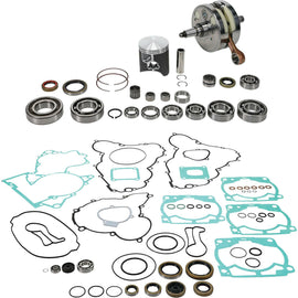 Vertex complete engine rebuild for WR00069, showing engine components and detailed mechanical parts in a clean workshop setting.