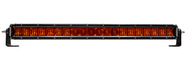 RIGID Industries Sr Series 20-inch Amber Spot Pro Lightbar with durable housing and high-intensity LED lights for off-road vehicles.