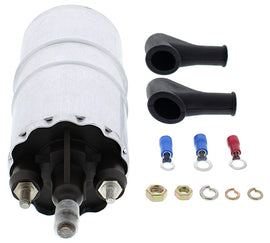 All Balls fuel pump rebuild kit for intake and carburetor systems, showing detailed rubber seals and metal components.