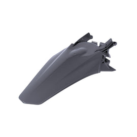Polisport Plastics Grey rear fender for MX and MC bikes, model 64-855844, showing the durable plastic design for off-road motorcycles.