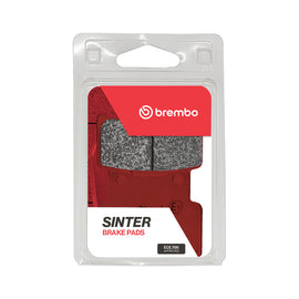 Brembo Prime Sa brake pads in sintered metal with Brembo branding, designed for high-performance vehicle braking systems.