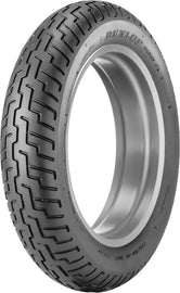 Dunlop D404 front motorcycle tire 150/80-17 bias ply with 72H load rating, showing tread pattern and sidewall details.
