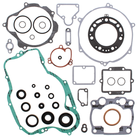 Vertex Complete Gasket Set with Oil Seals, showing various gaskets and seals for engine maintenance.