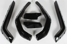 Set of four Maier Rzr black fender extensions, 3-inch body extensions for off-road vehicles, model 65-49525.