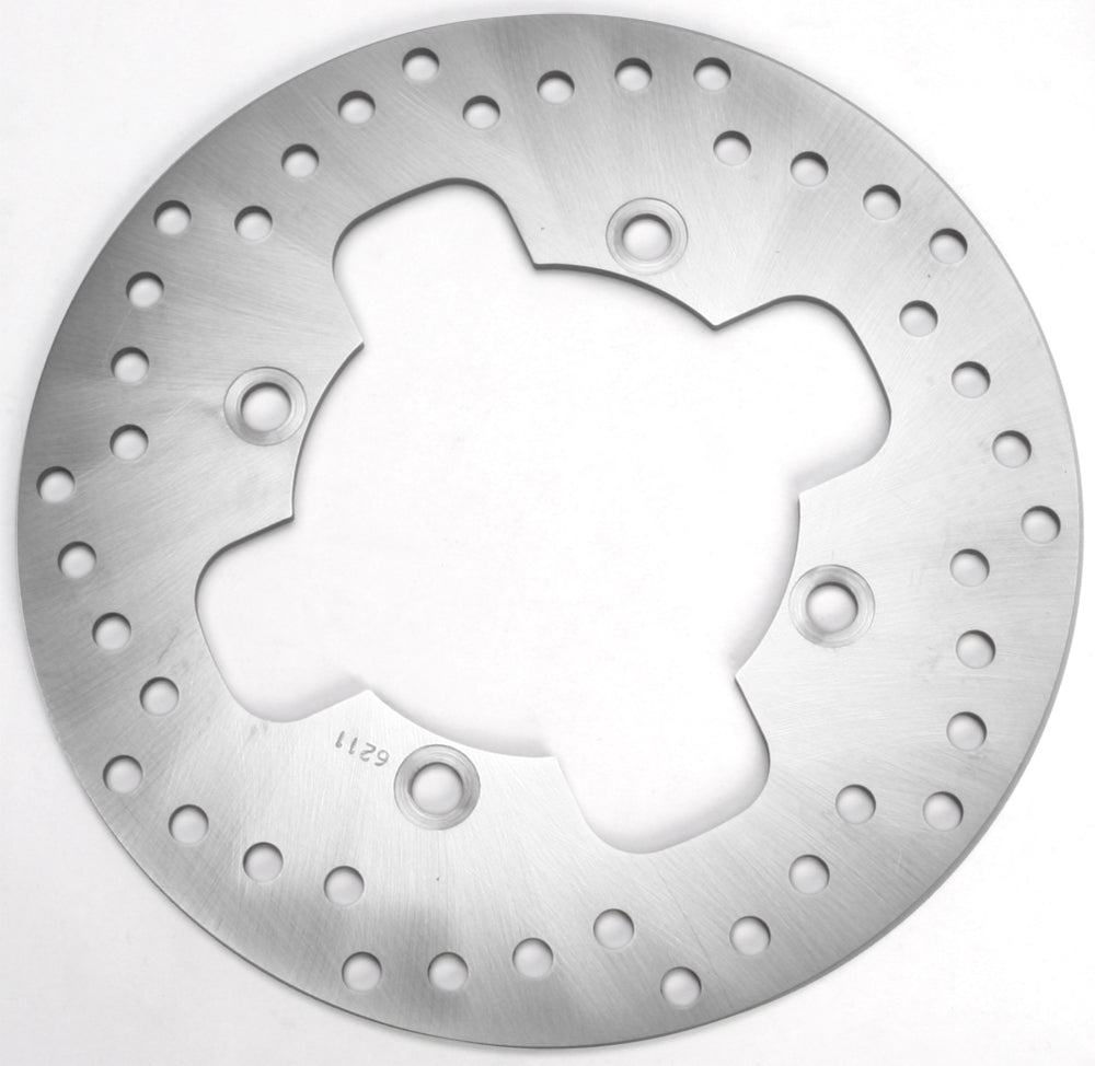 EBC Motorcycle Brakes Standard Rotor 15-6211 showing a close-up of the metal brake rotor with vented design for motorcycle braking systems