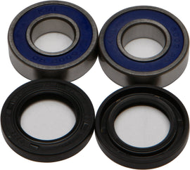 All Balls drive wheel bearing and seal kit 22-51045, showing metal bearings and rubber seals for vehicle wheel assembly